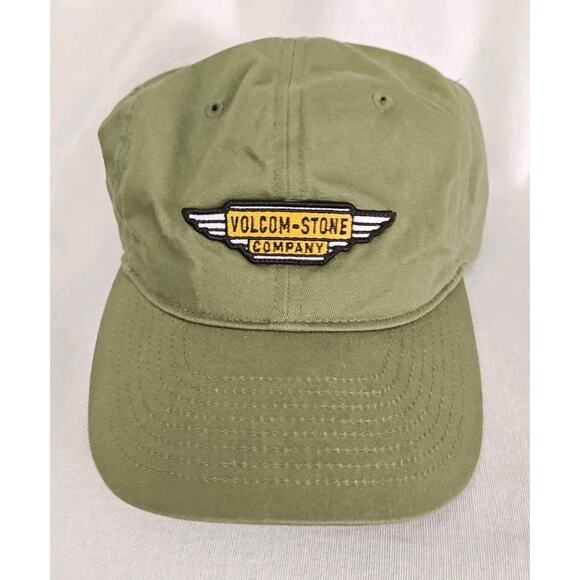 Volcom Stone Company Adjustable Hat Cap Green Skateboarding Men's Strapback - Picture 8 of 8